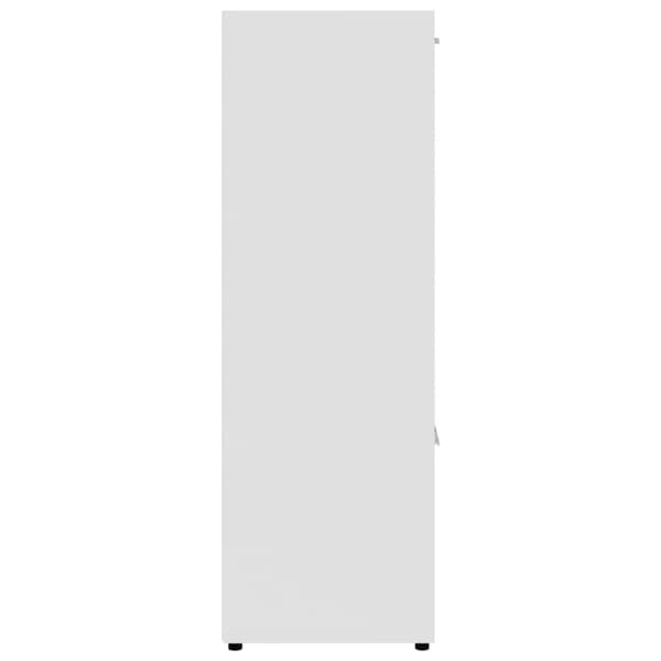 bogreol 90x30x90 cm konstrueret træ hvid