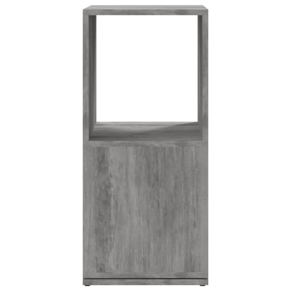 Pyörivä kaappi betoninharmaa 34,5x34,5x75,5 cm lastulevy