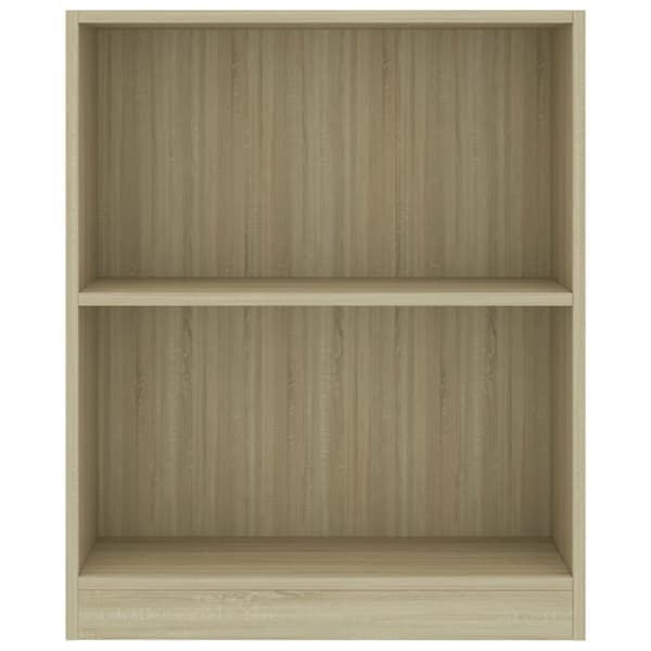 bogreol 60x24x76 cm konstrueret træ sonoma-egetræsfarvet