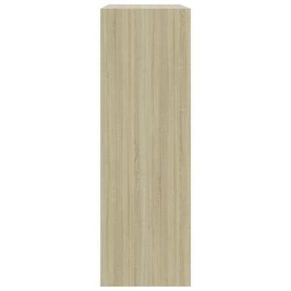 bogreol 60x24x76 cm konstrueret træ sonoma-egetræsfarvet