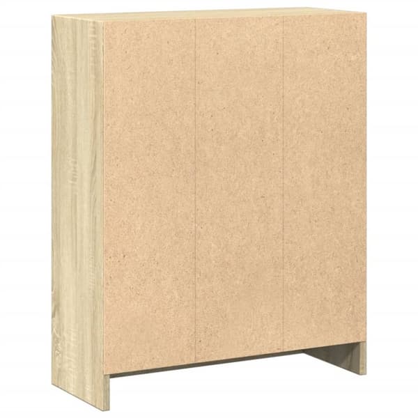 bogreol 60x24x76 cm konstrueret træ sonoma-egetræsfarvet
