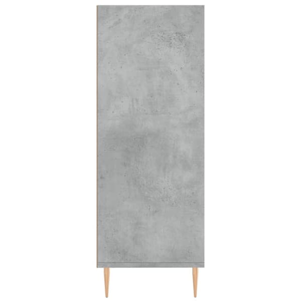 Kirjahylly betoninharmaa 69,5x32,5x90 cm tekninen puu