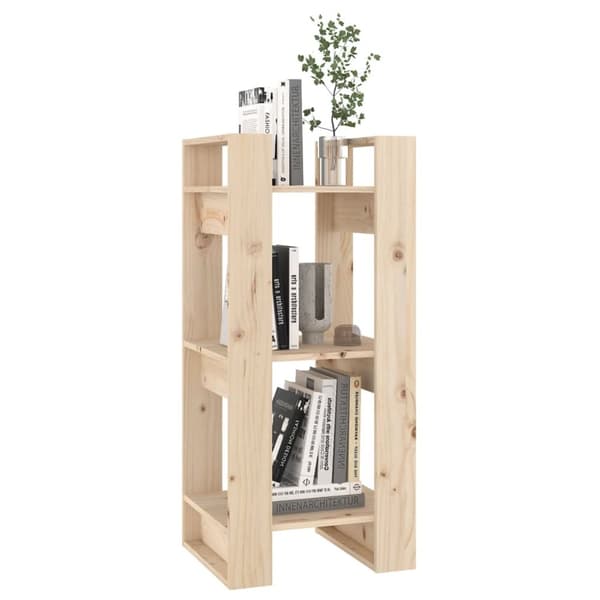 bogreol/rumdeler 41x35x91 cm massivt fyrretræ