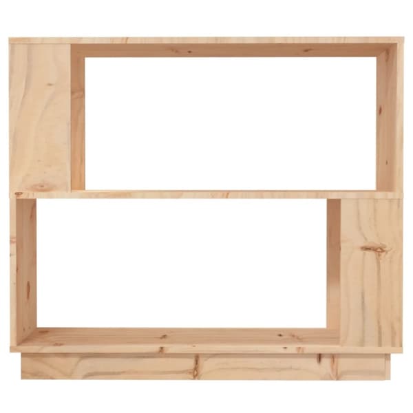 bogreol/rumdeler 80x25x70 cm massivt fyrretræ