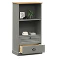 Pikkukuva 3 / 10: Kirjahylly VIGO harmaa 60x35x114,5 cm täysi mänty