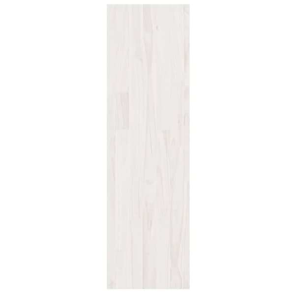 bogskab/rumdeler 40x30x103,5 cm massivt fyrretræ hvid