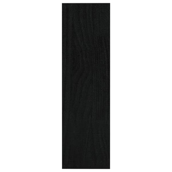 bogreol/rumdeler 100x30x103 cm massivt fyrretræ sort