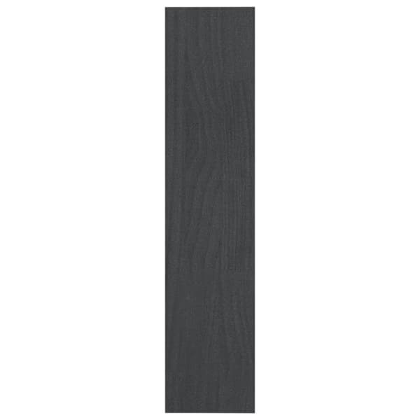 bogreol/rumdeler 100x30x135,5 cm massivt fyrretræ grå