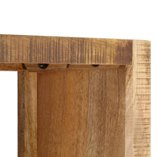 bogreol 80 x 25 x 175 cm massivt mangotræ