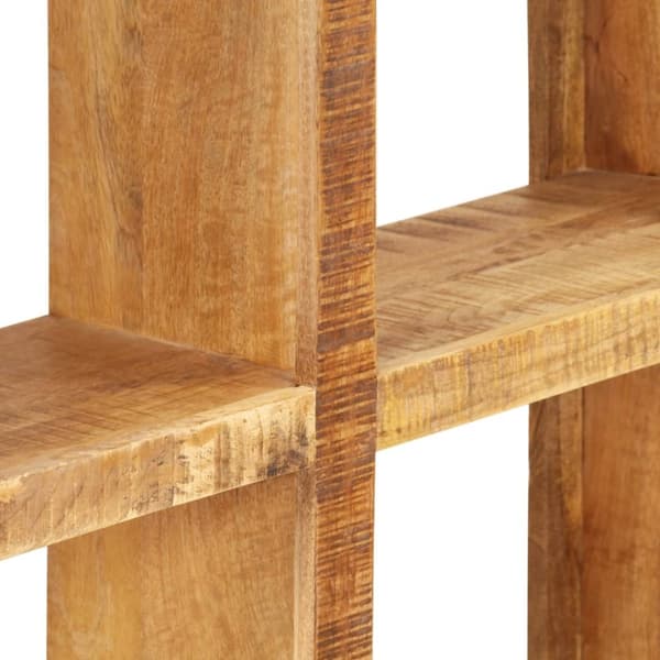 bogreol 80 x 25 x 175 cm massivt mangotræ