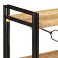 Miniatyrbillede 3 af 10: bogreol m. 3 hylder 140x30x80 cm massivt mangotræ