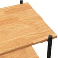 Miniatyrbillede 6 af 8: reol med 4 hylder 80x40x130 cm sort og egetræsfarvet
