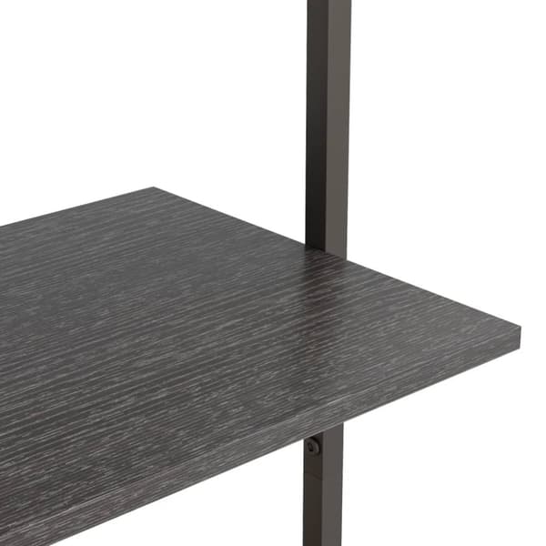 stigereol med 4 hylder 64x35x152,5 cm sort