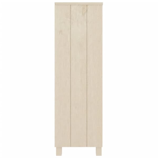 bogskab HAMAR 85x35x112 cm massivt fyrretræ honningbrun