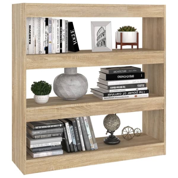 bogreol/rumdeler 100x30x103 cm sonoma-eg