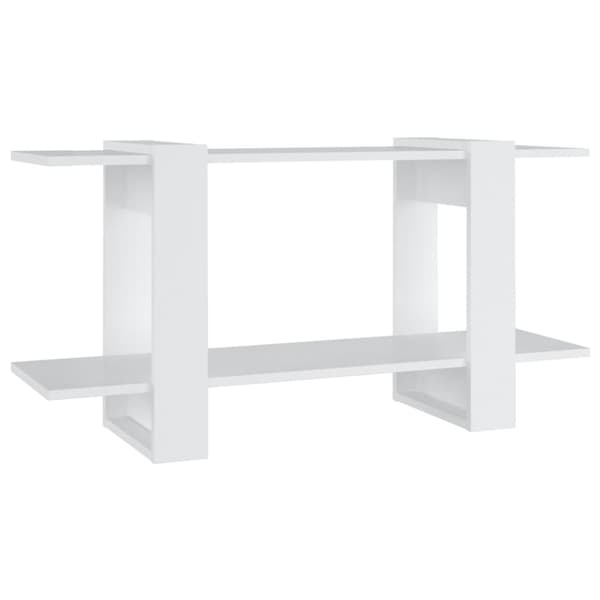 bogreol 100x30x51 cm konstrueret træ hvid
