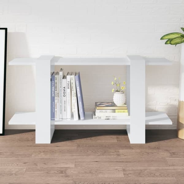 bogreol 100x30x51 cm konstrueret træ hvid