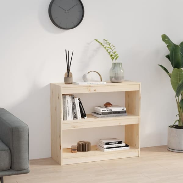 Bokhylla/Rumsavdelare 80x30x71,5 cm massiv furu