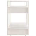Miniatyrbillede 4 af 9: bogreol/rumdeler 60x35x57 cm massivt fyrretræ hvid