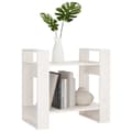 Miniatyrbillede 5 af 9: bogreol/rumdeler 60x35x57 cm massivt fyrretræ hvid