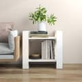 Miniatyrbillede 1 af 9: bogreol/rumdeler 60x35x57 cm massivt fyrretræ hvid