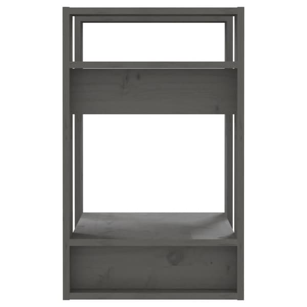 Kirjahylly/tilanjakaja harmaa 41x35x57 cm täysi mänty