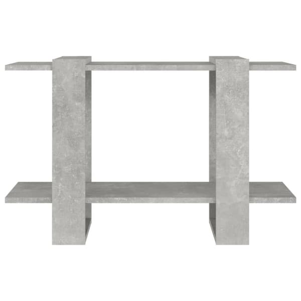 bogreol/rumdeler 80x30x51 cm betongrå