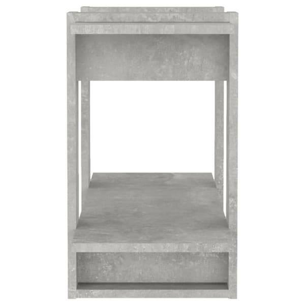 bogreol/rumdeler 80x30x51 cm betongrå