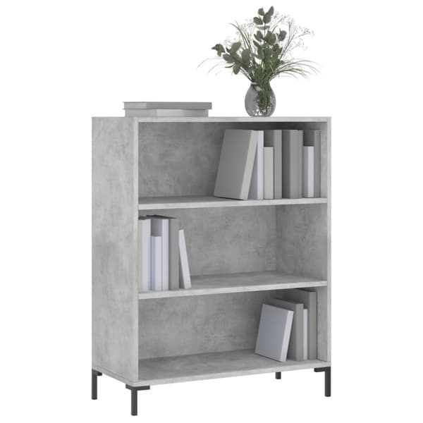 skab 69,5x32,5x90 cm konstrueret træ betongrå
