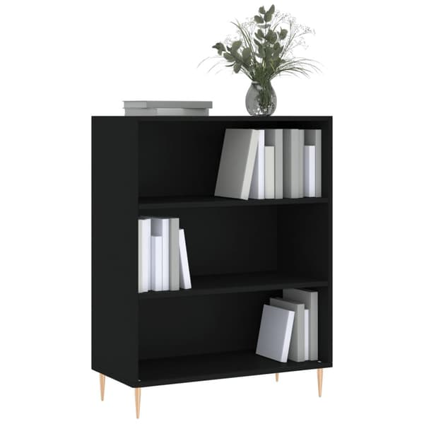 skab 69,5x32,5x90 cm konstrueret træ sort