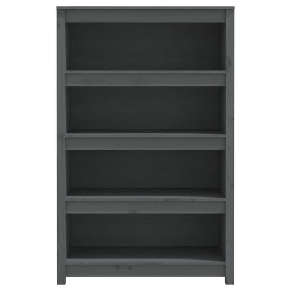 Kirjahylly harmaa 80x35x126 cm täysi mänty
