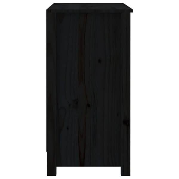 Kirjahylly musta 80x35x68 cm täysi mänty