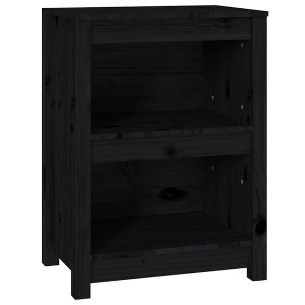 Kirjahylly musta 50x35x68 cm täysi mänty
