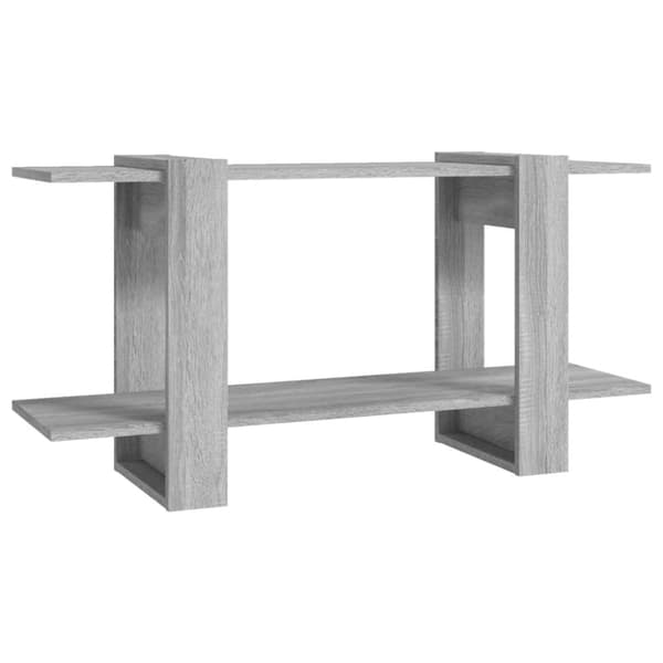 bogreol 100x30x51 cm konstrueret træ grå sonoma-eg