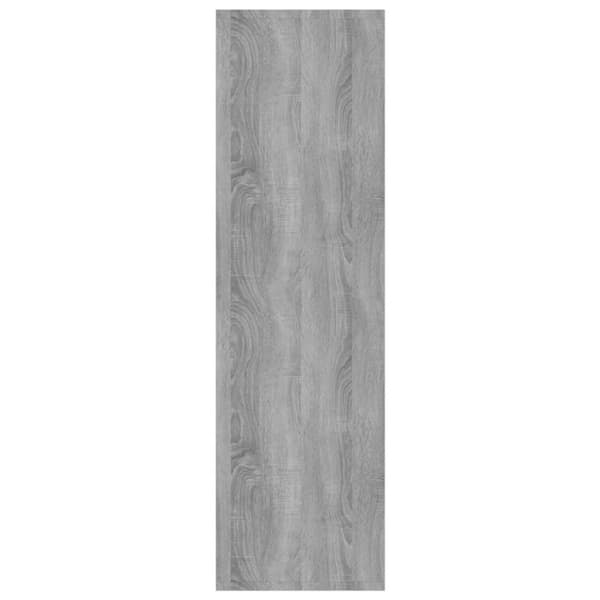 bogreol/rumdeler 60x30x103 cm konstrueret træ grå sonoma-eg