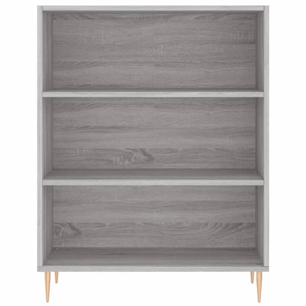 Kirjahylly harmaa Sonoma 69,5x32,5x90 cm tekninen puu
