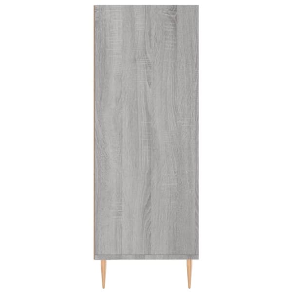 skab 69,5x32,5x90 cm konstrueret træ grå sonoma-eg