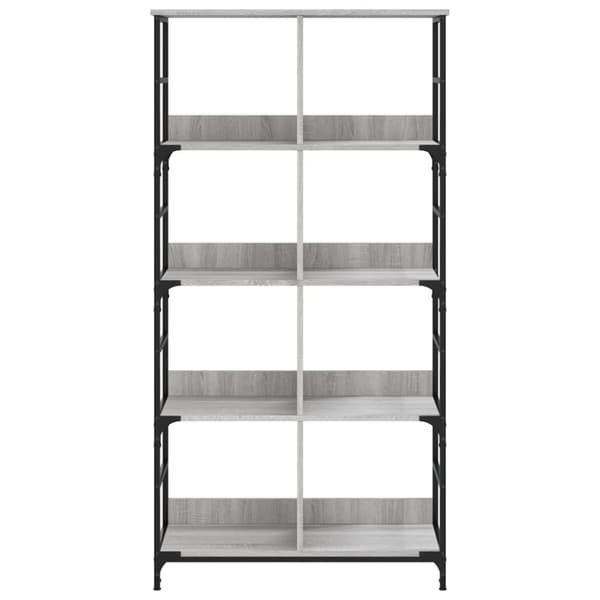 Kirjahylly harmaa Sonoma 78,5x33x153 cm tekninen puu