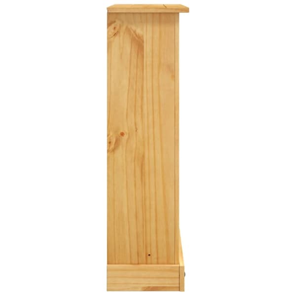 reol tre hylder Corona-serien mexicansk fyrretræ 81x29x100 cm