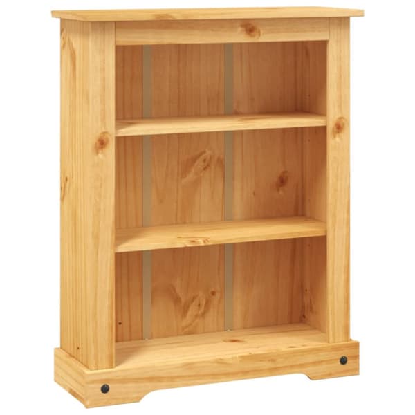 reol tre hylder Corona-serien mexicansk fyrretræ 81x29x100 cm