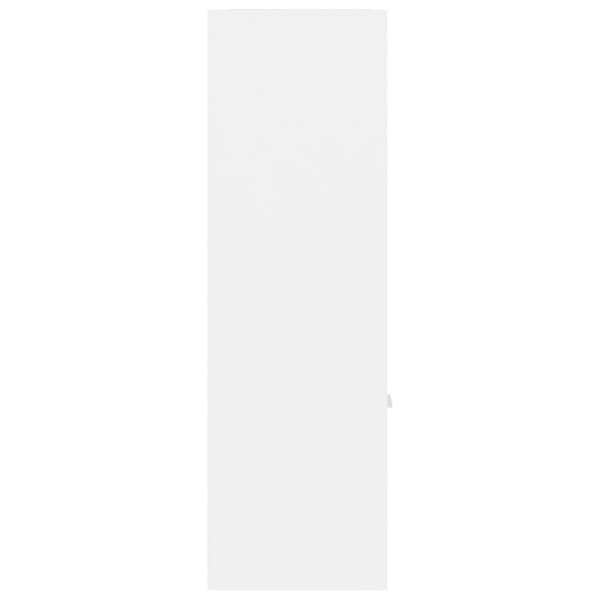 bogreol 98x30x98 cm konstrueret træ hvid