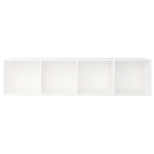 bogreol/tv-bord 36x30x143 cm konstrueret træ hvid