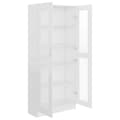 Miniatyrbillede 5 af 9: vitrineskab 82,5x30,5x185,5 cm konstrueret træ hvid