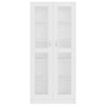 Miniatyrbillede 6 af 9: vitrineskab 82,5x30,5x185,5 cm konstrueret træ hvid