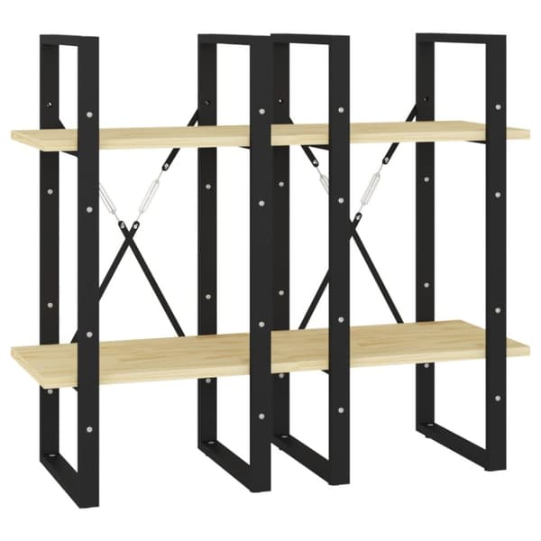 bogreol 40x30x140 cm 4 hylder massivt fyrretræ