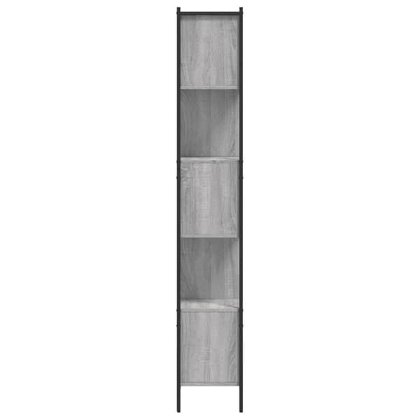 Kirjahylly harmaa Sonoma 102x28x172 cm tekninen puu
