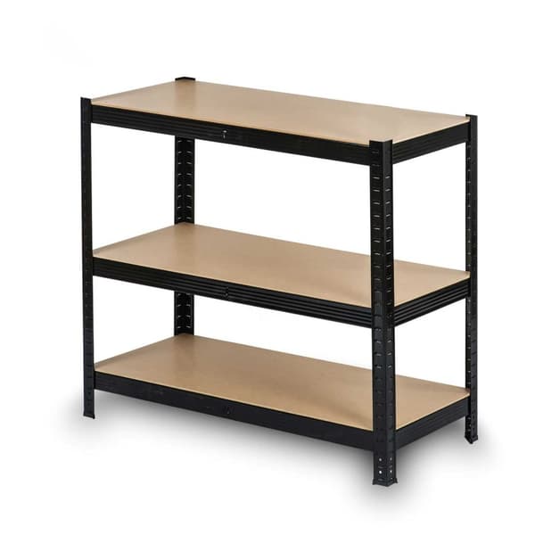 Metallagerhylde 150 x 75 x 30 cm Humberg HR-811 sort