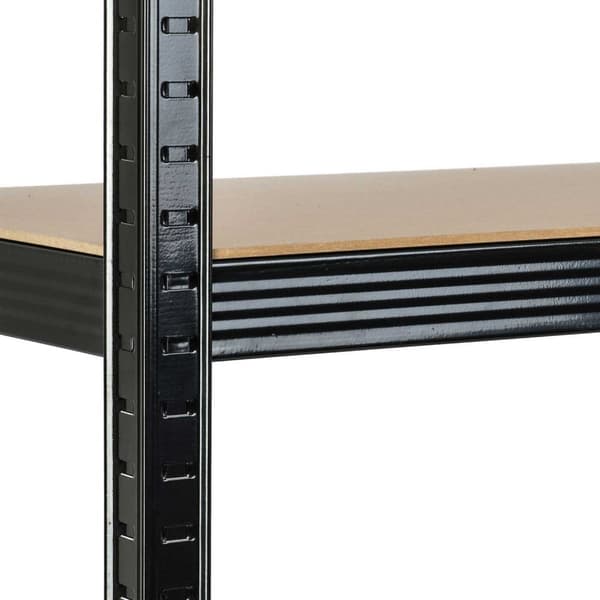 Metallagerhylde 150 x 75 x 30 cm Humberg HR-811 sort