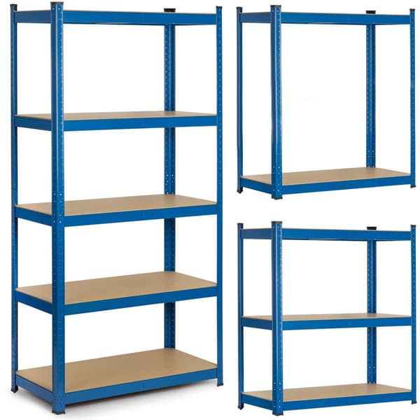 Lagerhylde i metal 180 x 90 x 40 cm Humberg 4848