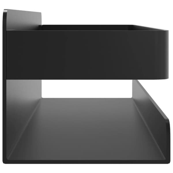 vidaXL Suihkuhylly musta 23x6,5x6 cm harjattu 304 ruostumaton teräs